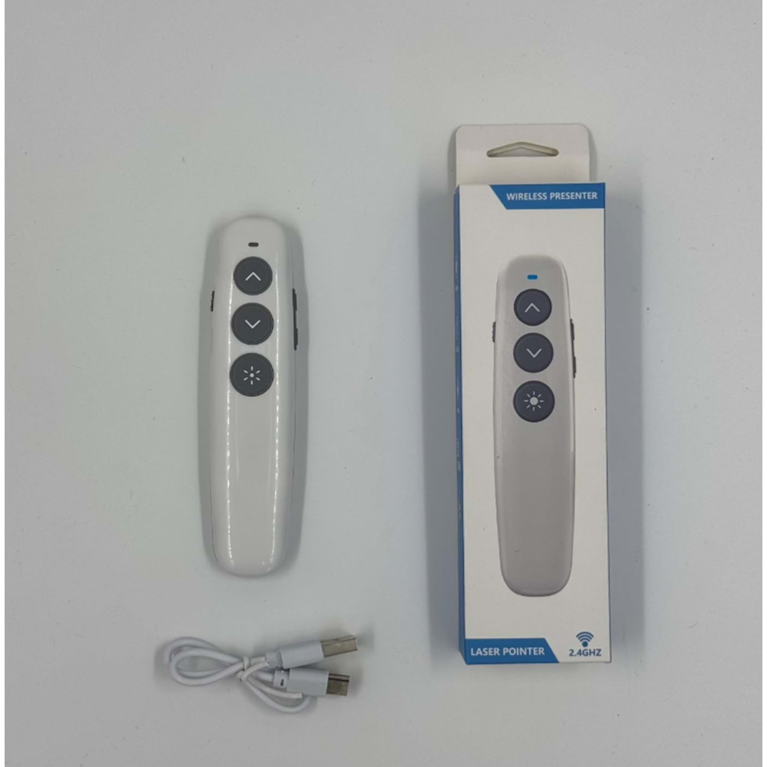 Bilişim Burada ZR877 Y-11 Sunum Kumandası – Kablosuz, Ergonomik, Yüksek Performanslı Lazer Işık